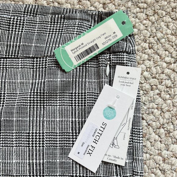 MARGARET M - Plaid Printed Straight Leg Pant - NEW with Tags - Picture 7 of 9